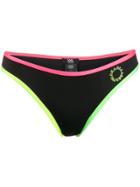 Karl Lagerfeld Contrast-trim Bikini Bottoms - Black