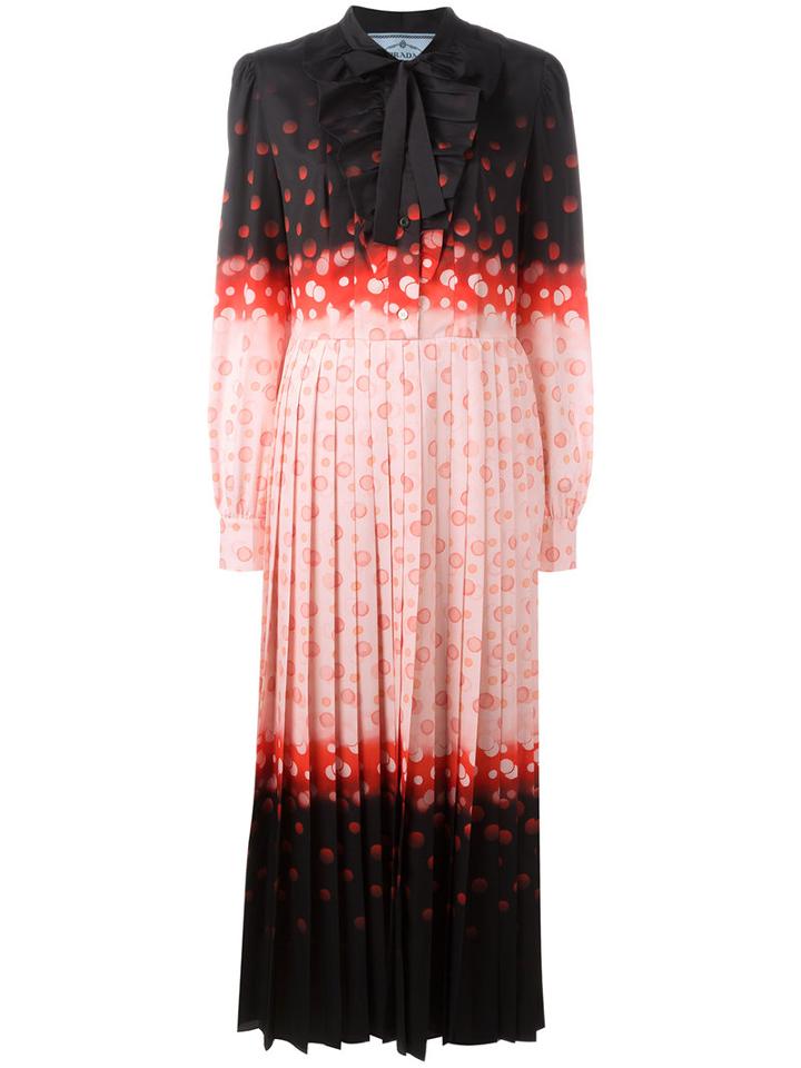 Prada Sable Kiss Dress, Women's, Size: 38, Black, Polyester