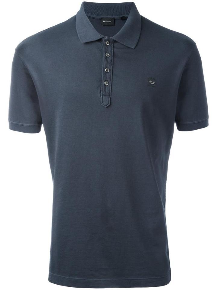 Diesel Classic Polo Shirt, Men's, Size: Medium, Black, Cotton