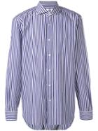 Barba - Striped Shirt - Men - Cotton - 40, White, Cotton