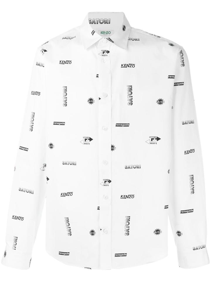 Kenzo Logo Shirt - White