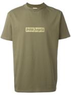 Palm Angels Glitter Logo Print T-shirt - Green