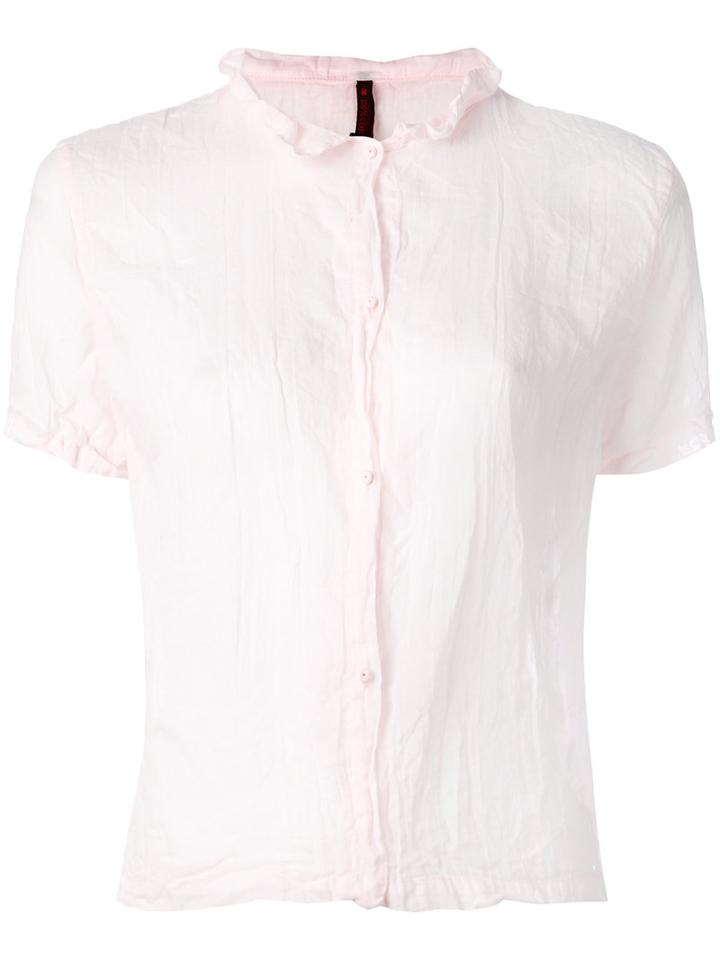 Daniela Gregis - Sheer Blouse - Women - Cotton - 2, Pink/purple, Cotton