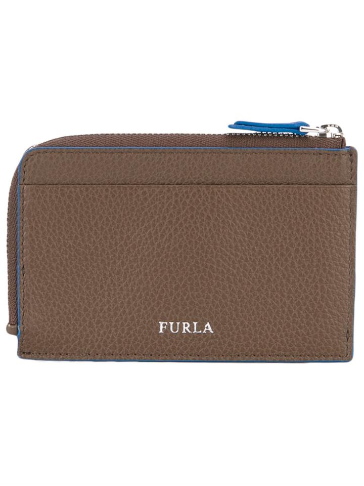 Furla Zipped Coin Purse - Brown