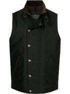 Addict Clothes Japan Press Stud Boa Vest - Black