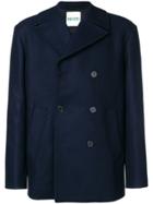 Kenzo Double-breasted Coat - Blue