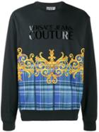 Versace Jeans Couture Tartan Leo Baroque Hoodie - Black