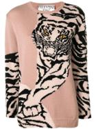 Valentino Tiger Pattern Sweater - Nude & Neutrals