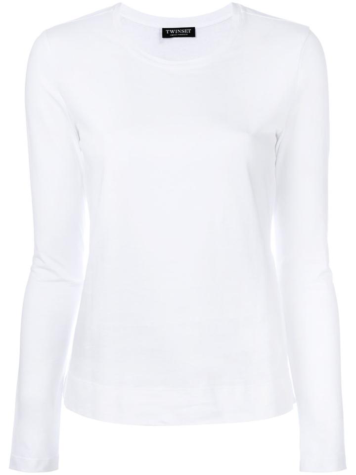 Twin-set - Long-sleeved Sweater - Women - Cotton - Xxs, White, Cotton