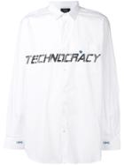Omc Slogan Print Shirt - White