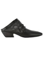 Marsèll Perforated Mules, Women's, Size: 39, Black, Calf Leather/horse Leather