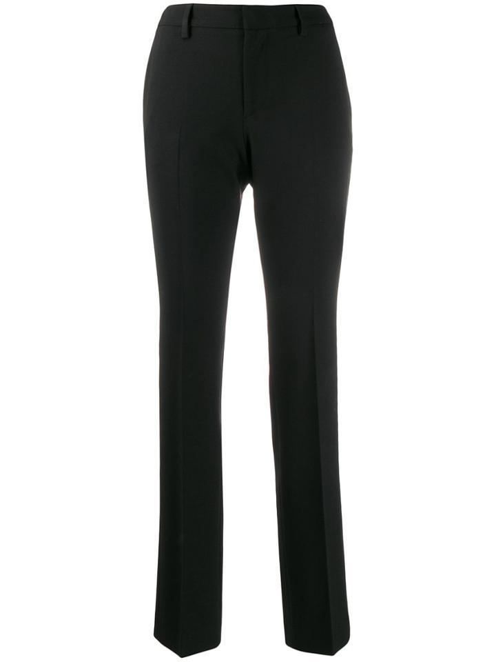 Pt01 High-waisted Slim Fit Trousers - Black