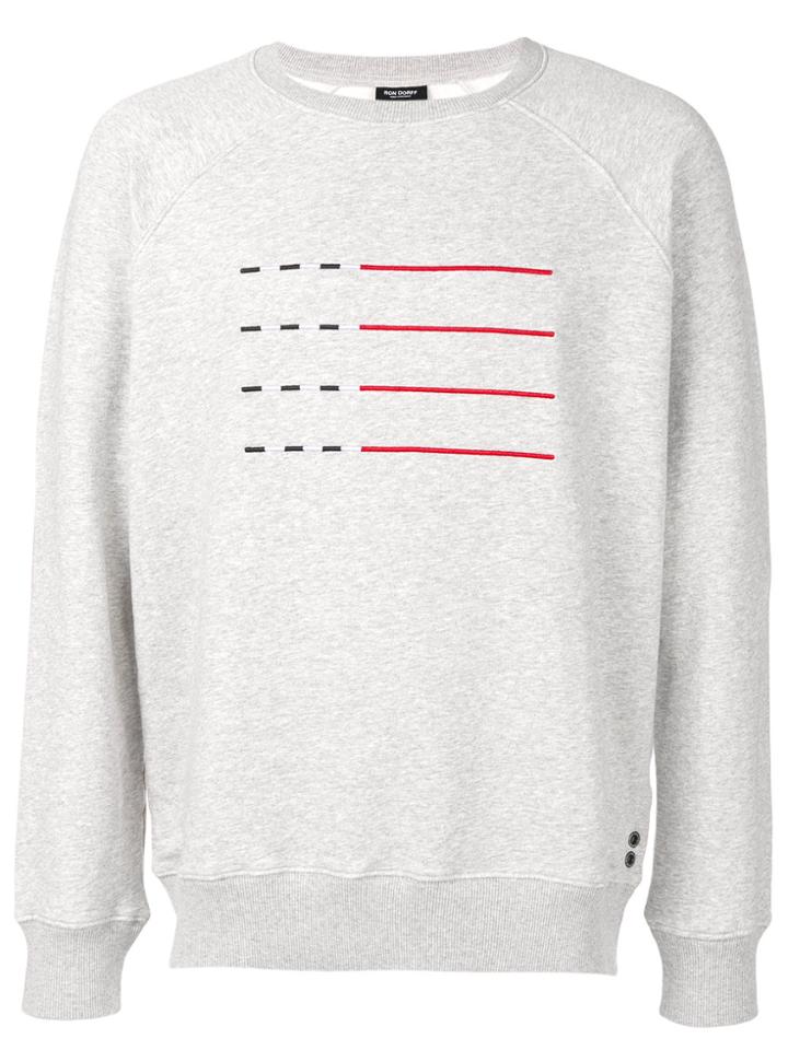 Ron Dorff Swim Lines Sweatshirt - Grey