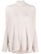 Gentry Portofino Cashmere Turtleneck Jumper - Pink