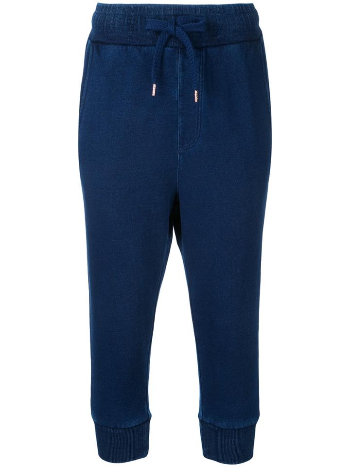 The Upside Drawstring Cropped Sweatpants - Blue