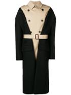 Maison Margiela Overlayered Mesh Trenchcoat - Black