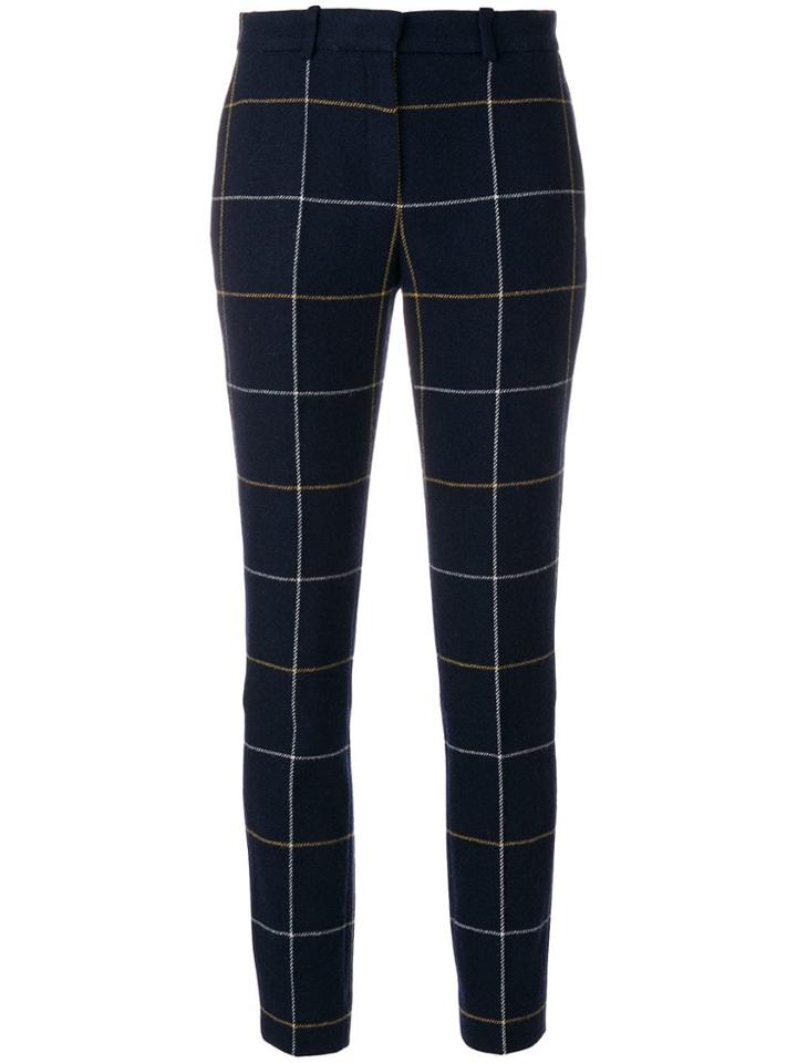 Sonia By Sonia Rykiel Checked Tapered Trousers - Blue