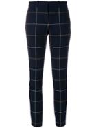 Sonia By Sonia Rykiel Checked Tapered Trousers - Blue