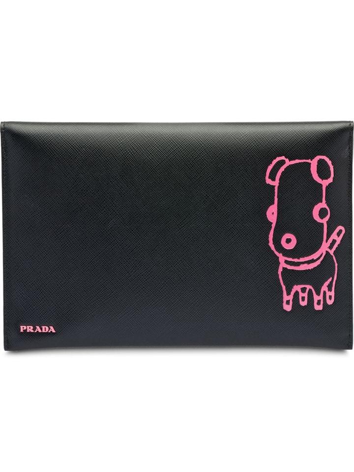 Prada Pradamalia Document Holder Set - Black