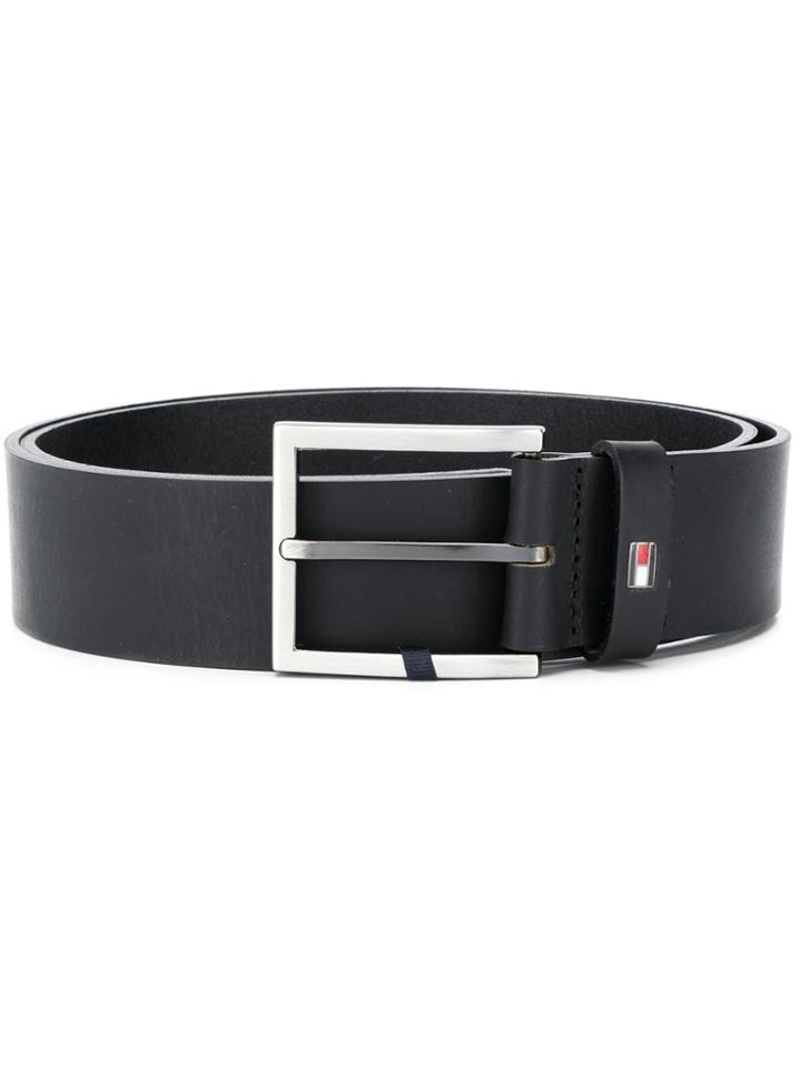 Tommy Hilfiger Logo Detail Belt - Black