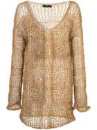 Voz Loose Knit Sweater - Brown
