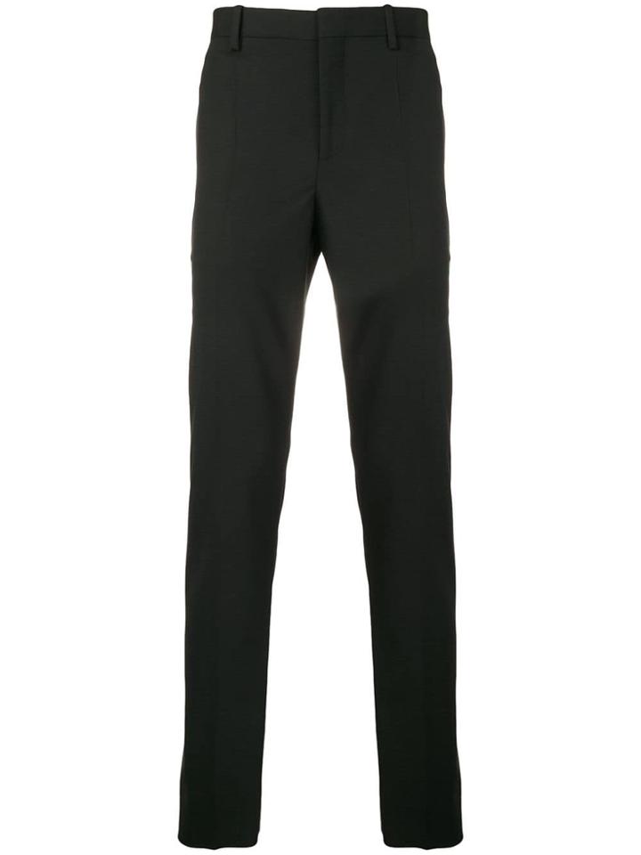 Neil Barrett Slim Tailored Striped Trousers - Black