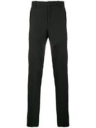 Neil Barrett Slim Tailored Striped Trousers - Black