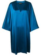 Gianluca Capannolo Long-sleeve Flared Dress - Blue