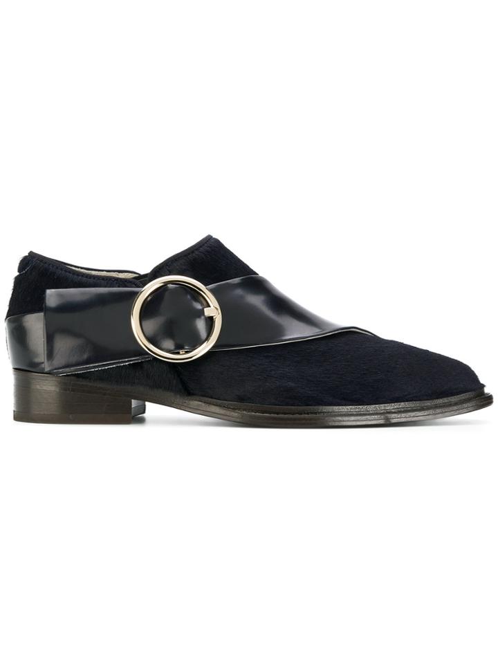 Delpozo Strap Buckle Loafers - Blue