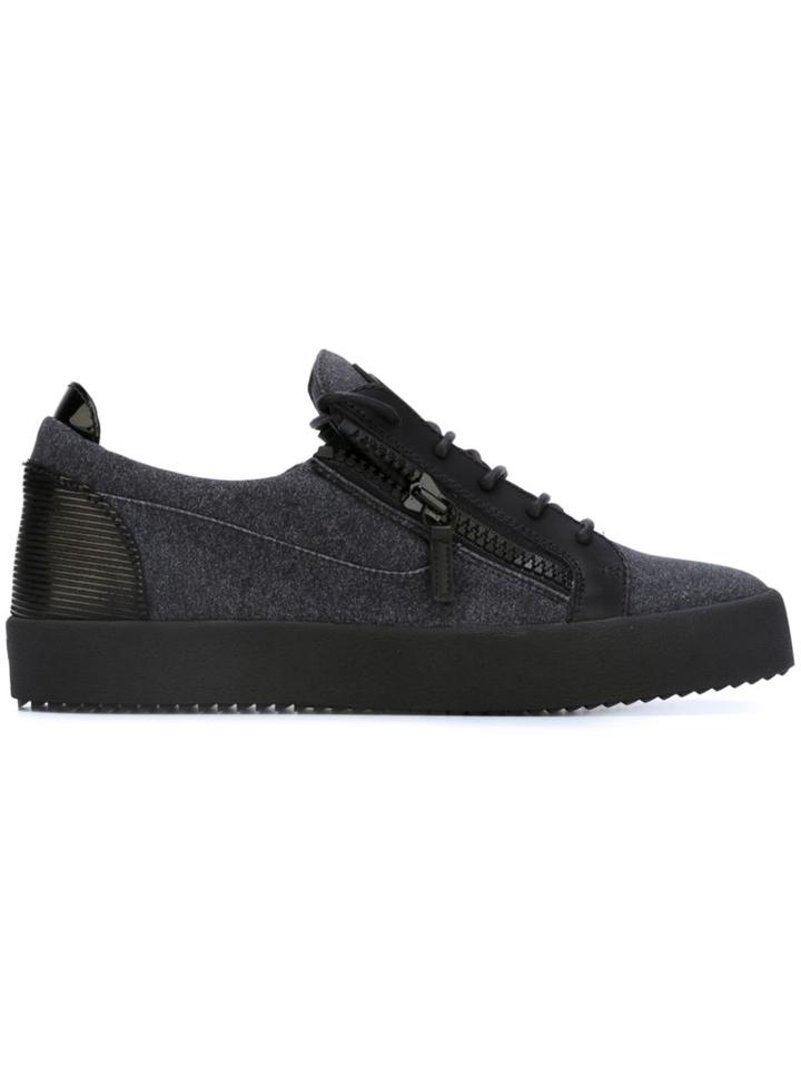 Giuseppe Zanotti Design Frankie Low-top Sneakers, Men's, Size: 40, Blue, Leather/polyester/rubber