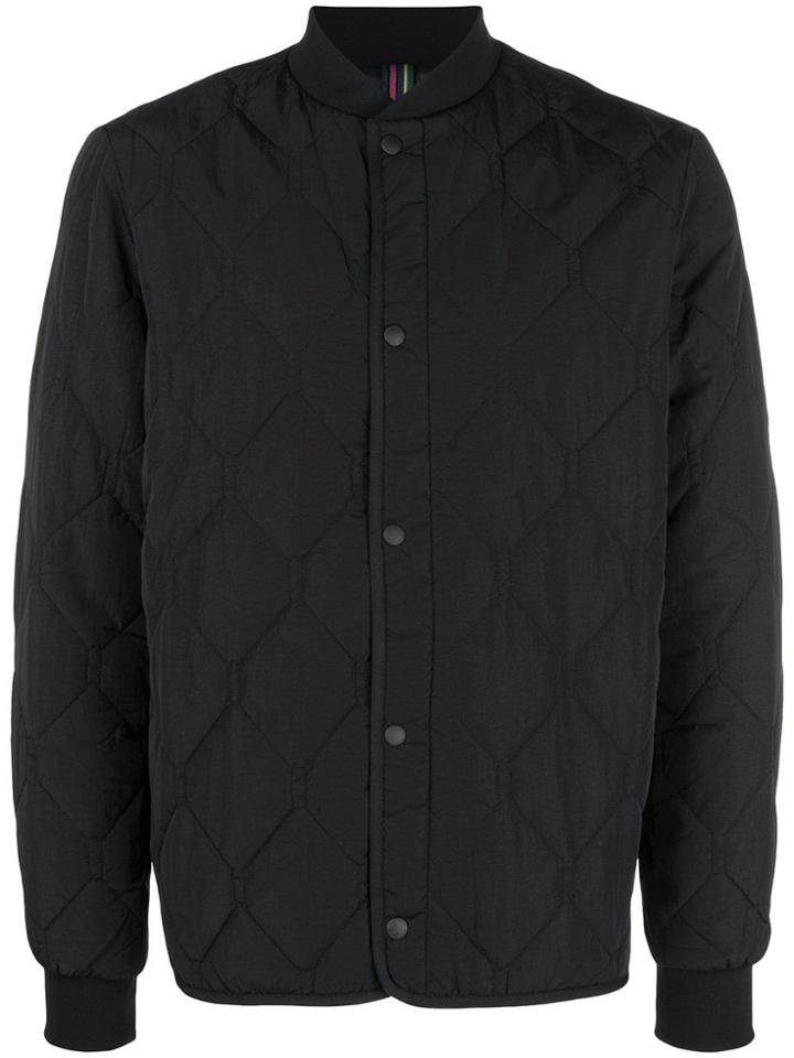 Ps By Paul Smith Quilted Bomber Jacket - Black