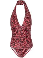 Zimmermann Sculpt Leopard-print Swimsuit - Red