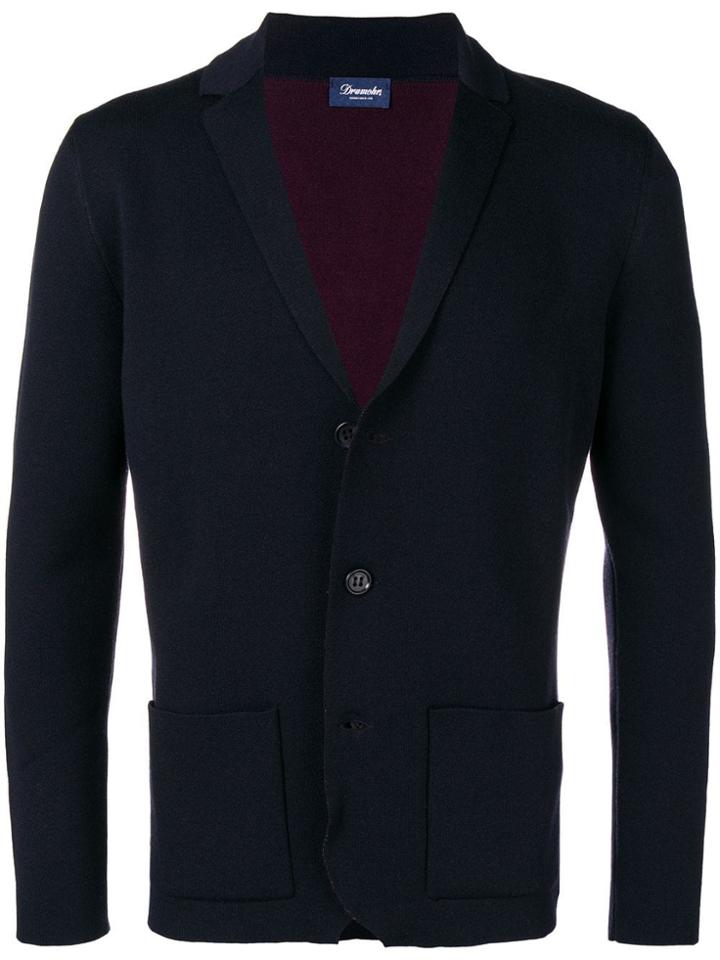 Drumohr Knitted Blazer - Blue
