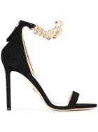 Versace Ankle Chain Open Sandals