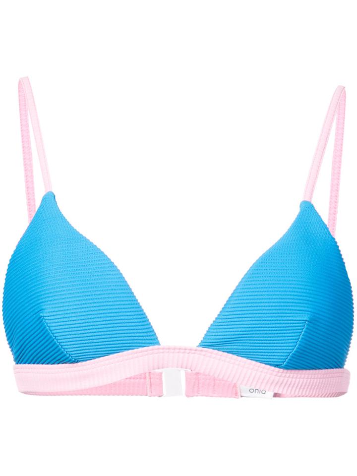 Onia Danni Bikini Top - Pink & Purple