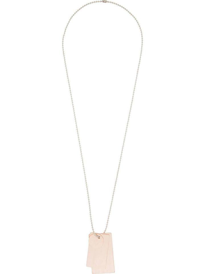 Jil Sander Pendant Necklace - Metallic