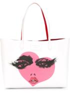 Hogan Heart Print Shopping Bag