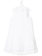 Simonetta Teen Logo Tape Dress - White