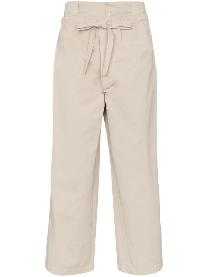 Jw Anderson High-waist Trousers - Neutrals