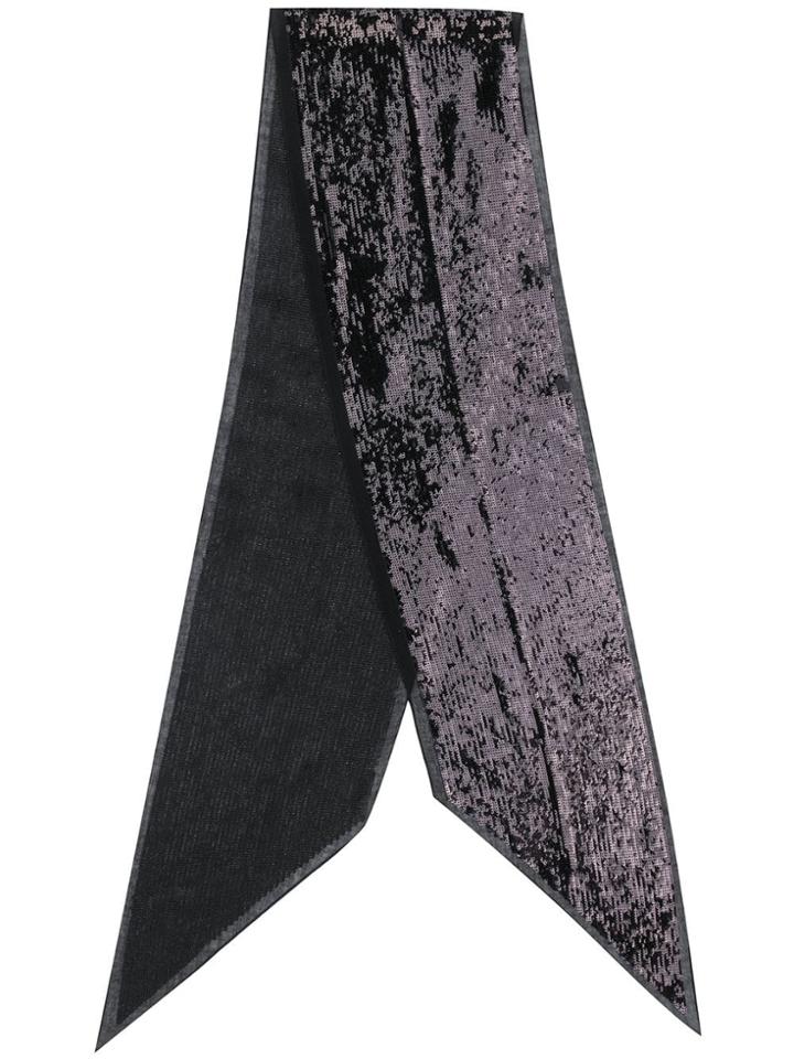 Saint Laurent Sequin Lavallière - Black