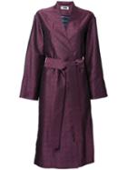 H Beauty & Youth Belted Single Breasted Coat, Women's, Size: Small, Red, Polyester