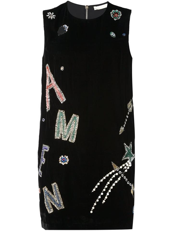 Amen Velvet Logo Dress
