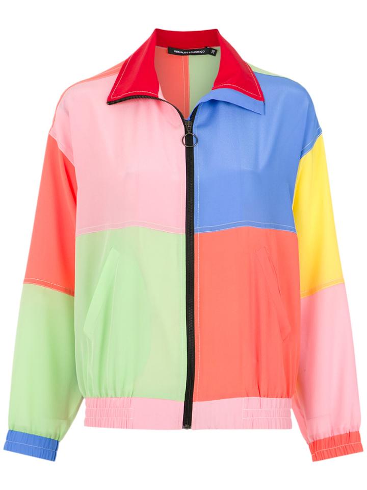 Reinaldo Lourenço Panelled Silk Jacket - Multicolour