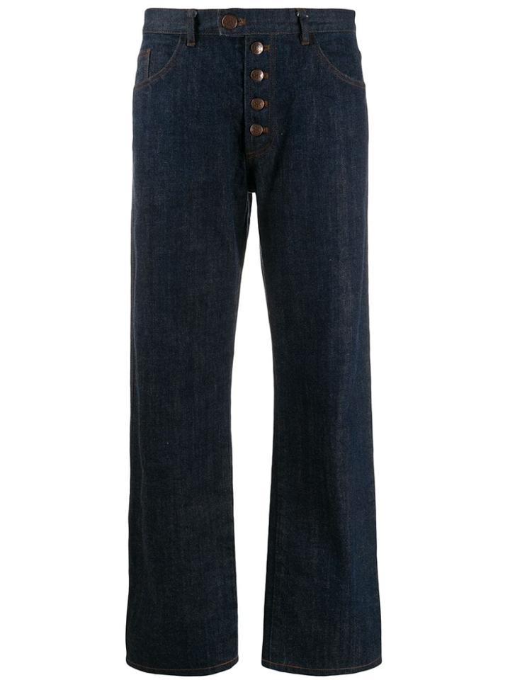 Jean Paul Gaultier Pre-owned 90's Denim Jeans With Stripe Detail -