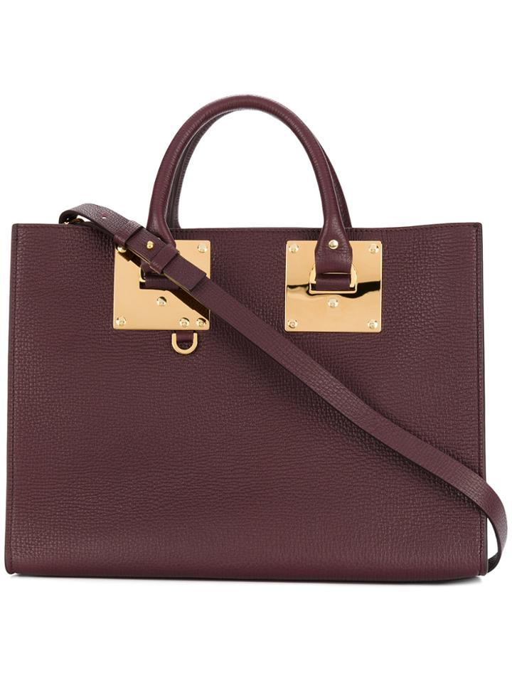 Sophie Hulme Classic Tote - Pink & Purple