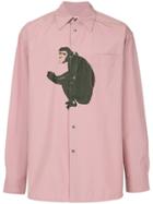Marni Monkey Print Shirt - Pink & Purple