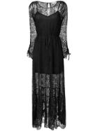Gold Hawk Chantilly Dress - Black