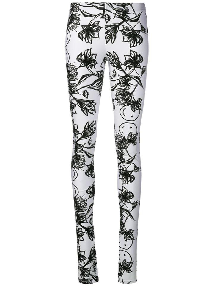 Barbara Bologna Smiley Face Print Leggings - White