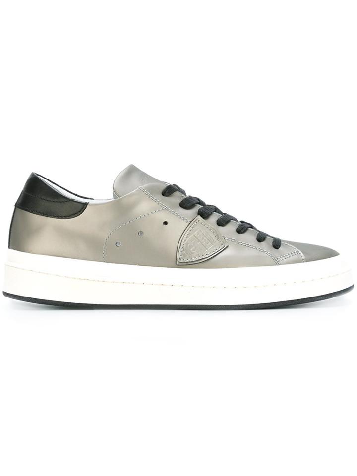 Philippe Model Lateral Patch Metallic Sneakers