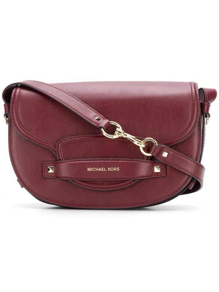 Michael Michael Kors Cary Medium Saddle Bag - Red